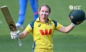 Alyssa Healy's ton in farewell ODI propels Australia to huge total