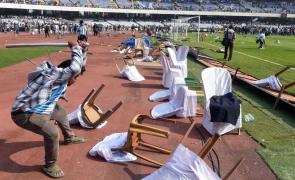 TMC, BJP spar over 'saffron flags' at Messi event