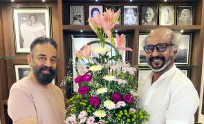 PIX: When Kamal Haasan met Rajinikanth