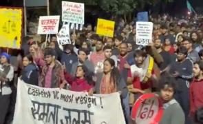 Protest against VC turns violent in JNU; student groups trade barbs