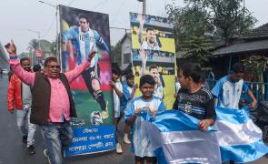 Messi Lands In Kolkata Amid Massive Fan Frenzy