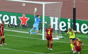 Women's Euros PIX: Sweden rout Germany to top group