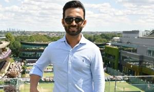 PIX: Rahane Makes Surprise Wimbledon Appearance!