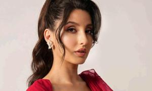 Nora, Shraddha Glow In Sindoor Red 