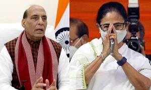 Tableau row: Rajnath tries to pacify Didi, TMC sore