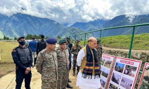 Rajnath visits Arunachal forward areas, hails troops