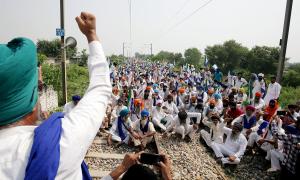 91 trains hit as Punjab farmers squat on rail tracks