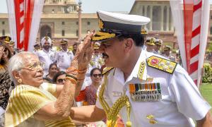 Mother Blesses New Naval Chief