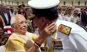 Mother Blesses New Naval Chief