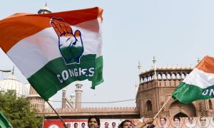 BJP up in arms over 'wrong' Kashmir map on Cong poster