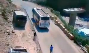 Amarnath pilgrims jump off moving bus after brakes fail