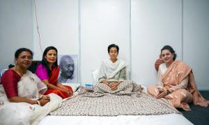 Mahua, Pratima, Sagarika Meet Atishi