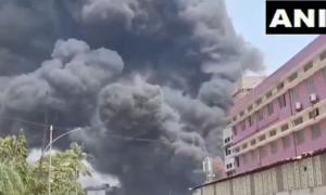 Major fire after cylinder blast in Dombivli off Mumbai