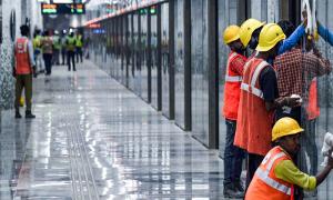 Fire in basement of BKC metro station hits services