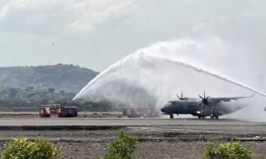 SEE: IAF tests inaugural flight at Navi Mumbai airport