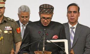 Omar sworn-in as J-K CM, ally Cong not to join govt