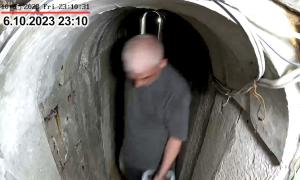 Hamas chief seen in tunnel hours before Oct 7 attack 