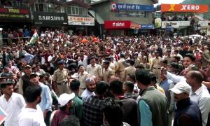 Hindu groups protest against illegal Shimla mosque