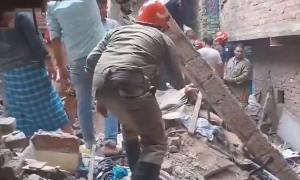 2 dead, many feared trapped as building collapses in Delhi 