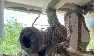 PIX: Air India plane crashes into medical college hostel