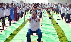 PHOTOS: When netas roll out mats for Yoga Day