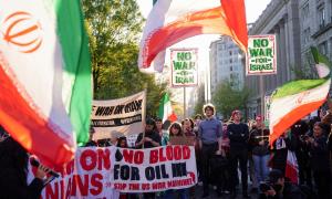 Protest Outside White House Over War
