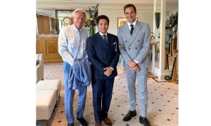 PIX: Tendulkar in elite company at Wimbledon!