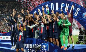 PIX: PSG warm-up for Champions final with French Cup win