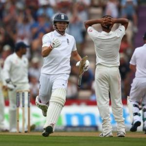 PHOTOS: Cook, Balance feast on Indian bowling
