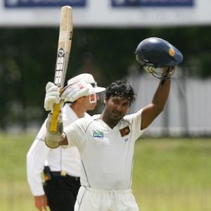 Stylish centurion Sangakkara sparkles for Sri Lanka in 2nd Test