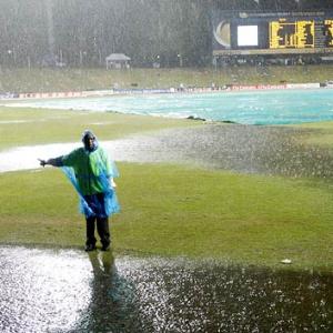 Rain dampens India's semis chances