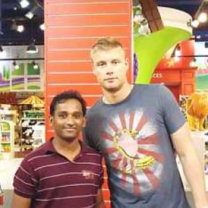 Spotted: Andrew Flintoff in Dubai