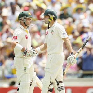 PHOTOS: Warner, bowlers hand Australia the edge in Perth