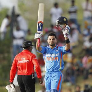 Hambantota ODI: Kohli, Sehwag lead India to 21-run win