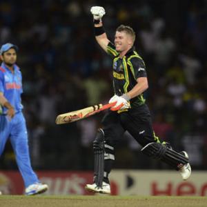 PHOTOS: Watson, Warner help Australia thrash India