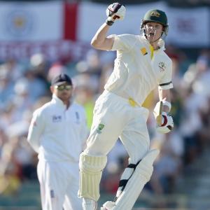 Ashes PHOTOS: Smith hundred rallies Australia in Perth Test