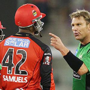 'Big Bash': Warne accepts penalty over bust-up with Samuels