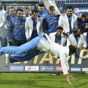 Champions Trophy: Players party through the night after win