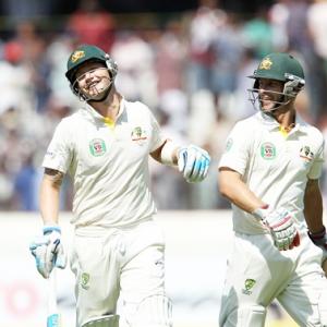 Photos: Aussies reeling as Kumar strikes early
