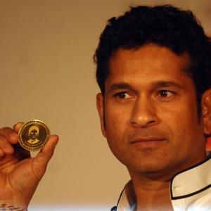Tendulkar launches 10 gram gold coin with his image
