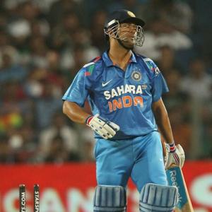 After the loss, captain Dhoni is a disappointed man