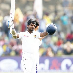 PHOTOS: Sangakkara's 10th double ton puts Sri Lanka ahead