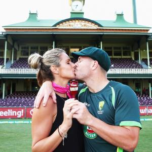 Australian stars and the WAGS celebrate Ashes triumph in style!