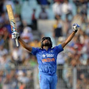 Rohit first to hit two ODI double centuries with record score