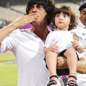 PHOTOS: Dhoni's daughter and SRK's son make their IPL debut!