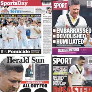 'We'll let you choose headline: Embarrassed, Demolished, Humiliated'