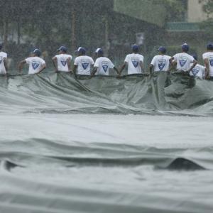 PHOTOS: India suffer early blows on rain-shortened Day 1 in 3rd Test