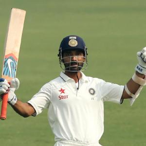 Rahane fifth Indian to score a century in each innings of a Test
