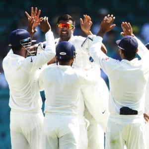 Indian spinners make inroads after overnight declaration