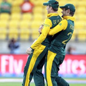 PHOTOS: De Villiers misses ton but SA crush UAE